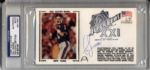 1985-89 Jim McMahon Doug Williams Phil Simms Jim Kelly Signed First Day Covers PSA/DNA Slabbed - Lot of 4