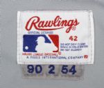 1990 Rob Dromerhauser New York Mets Game Worn Jersey Bullpen Catcher - MEARS Auction LOA 