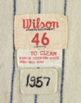 1957 Jim McDonald Chicago White Sox Game Worn Home Jersey (MEARS LOA)