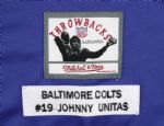 2000s Johnny Unitas Baltimore Colts Signed M&N Jersey - JSA 
