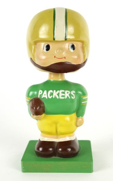 1960 Green Bay Packers Wood Base Nodder Bobble Head 