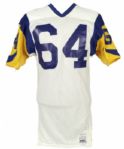 1983 Joe Shearin #64 Los Angeles Rams Game Worn Road Jersey w/ 1 Team Repair (MEARS LOA)