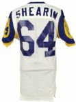 1983 Joe Shearin #64 Los Angeles Rams Game Worn Road Jersey w/ 1 Team Repair (MEARS LOA)