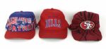 1980s-90s NFL Game Worn Sideline Cap Collection - Lot of 20 Incl. Jerry Rice Steve Tasker Scott Zolak  Randall Cunningham (Scott Waters/MEARS LOA) 
