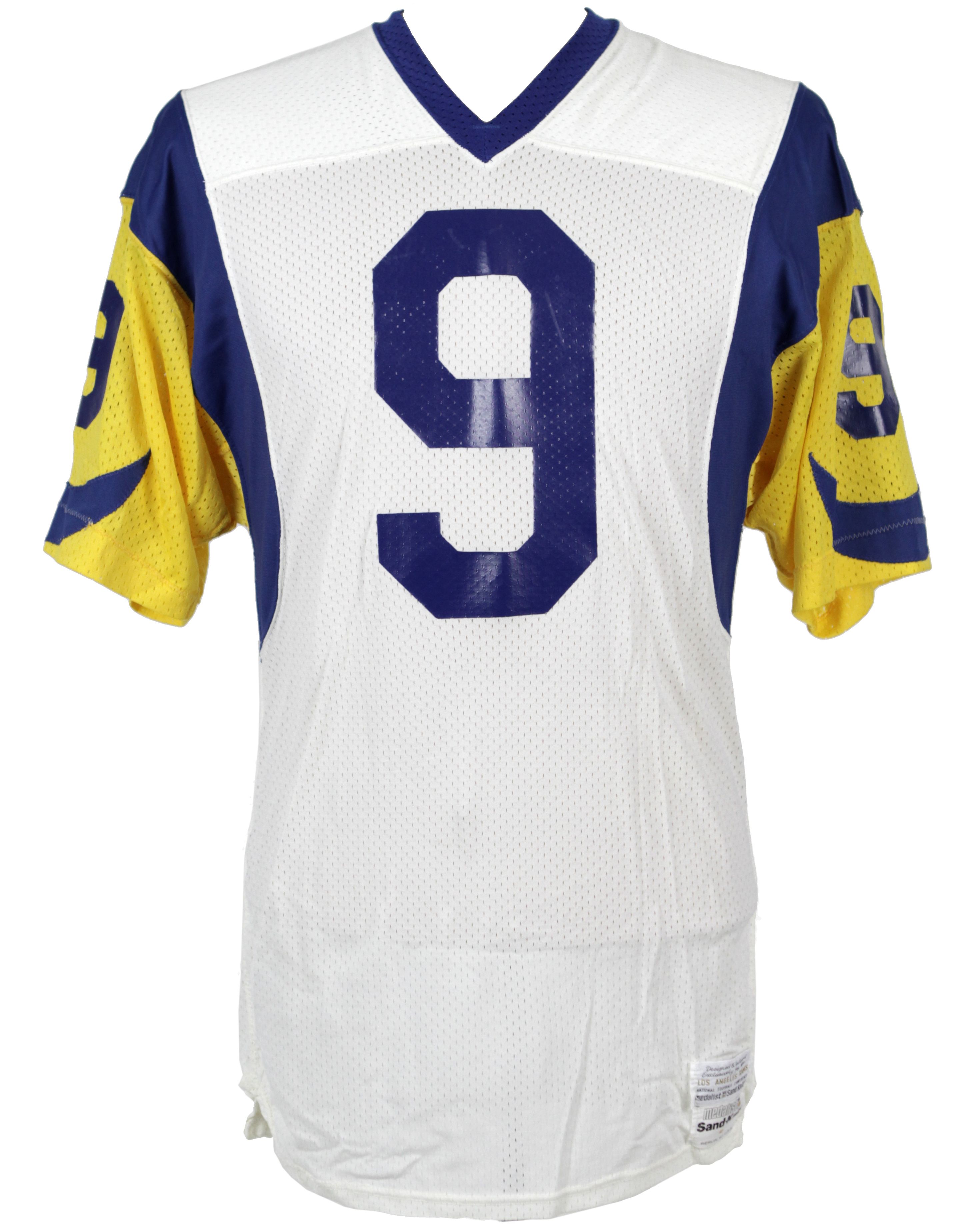 los angeles rams game used jersey