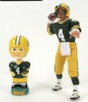 1990s-2000s Packers Bobble Head Nodder & Brett Favre Doll 