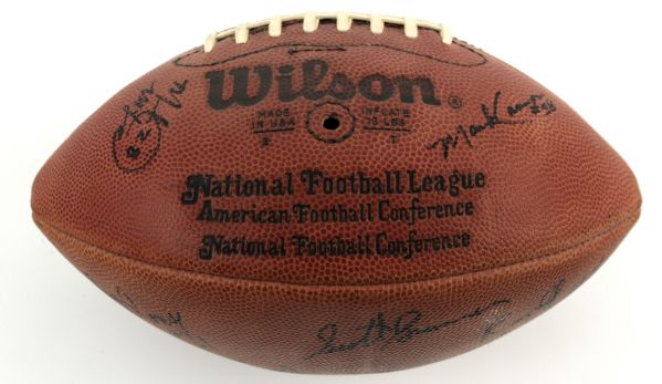 1984 Green Bay Packers Game Used ONFL (Rozelle) Football - Signed by 10 (Scott Waters/MEARS LOA) 
