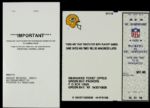 Green Bay Packers Phantom NFC Championship Game Ticket With Voucher
