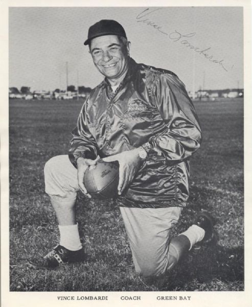 1960s Vince Lombardi Green Bay Packers Team Publicity 8" x 10" Photo 