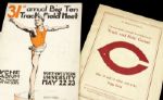 1930-31 Track & Field Program - Lot of 2 Incl. Big 10 Track & Field Meet 