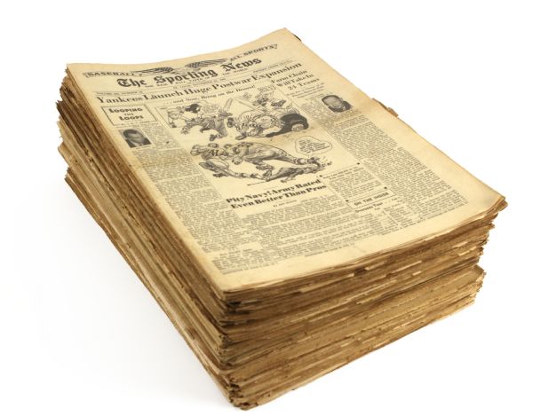 1945-47 The Sporting News Publication - Collection of 61 