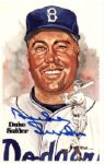 1981 Duke Snider Brooklyn Dodgers Signed Perez Steele Postcard - JSA 