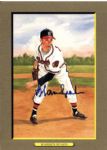 1987 Warren Spahn Milwaukee Braves Signed Perez Steele Great Moments 5 3/4" x 8" Postcard - JSA 