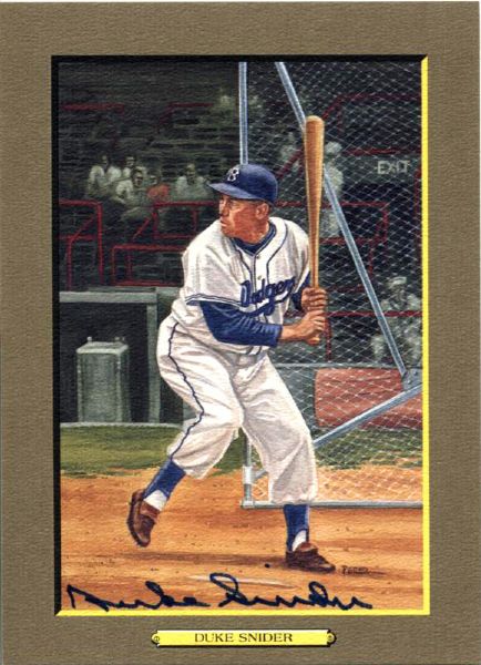 1988 Duke Snider Brooklyn Dodgers Signed Perez Steele Great Moments 5 3/4" x 8" Postcard - JSA 