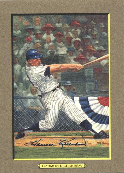 1988 Harmon Killebrew Minnesota Twins Signed Perez Steele Great Moments 5 3/4" x 8" Postcard - JSA 