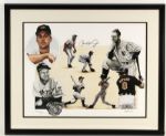 1995 Cal Ripken Jr. Baltimore Orioles Signed 31 1/2" x 28" James Fiorentino Lithograph Display - JSA 
