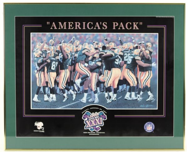 1997 Americas Pack Framed Print Display - 32 1/2" x 26 1/2" 