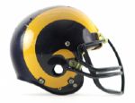 1985 Jim Collins Los Angeles Rams Game Worn Signed Helmet - MEARS LOA 