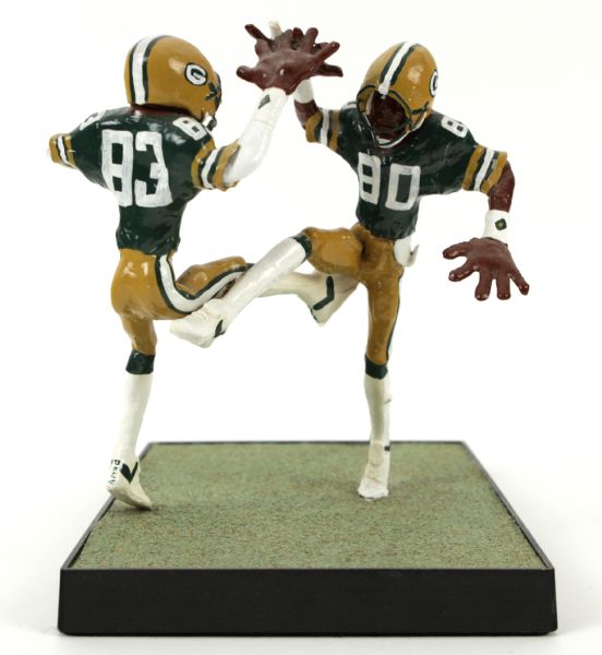 1981-84 John Jeffernson & James Lofton Green Bay Packers Original Artwork Statue 