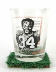 1988 Chicago Bears Soldier Field Turf - 3 1/2" x 4 & Walter Payton Glass