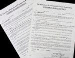 1921 Arthur Schmaehl Green Bay Packers Contract (Reproduction) Numbered Out of 421