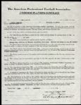 1921 Arthur Schmaehl Green Bay Packers Contract (Reproduction) Numbered Out of 421