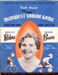 1959 Vince Lombardi First Game as Packers Coach Program - Green Bay vs. Chicago Aug. 15, 1959