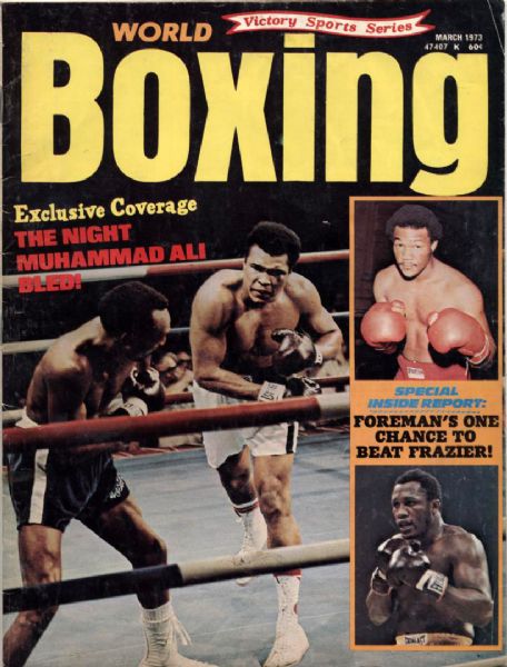 1973 World Boxing Magazine With Muhammad Ali On Cover 