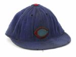 1946-48 Paul Erickson Chicago Cubs Game Worn Cap (MEARS LOA)