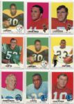 1969 Topps Football Card Collection - Lot of 161 