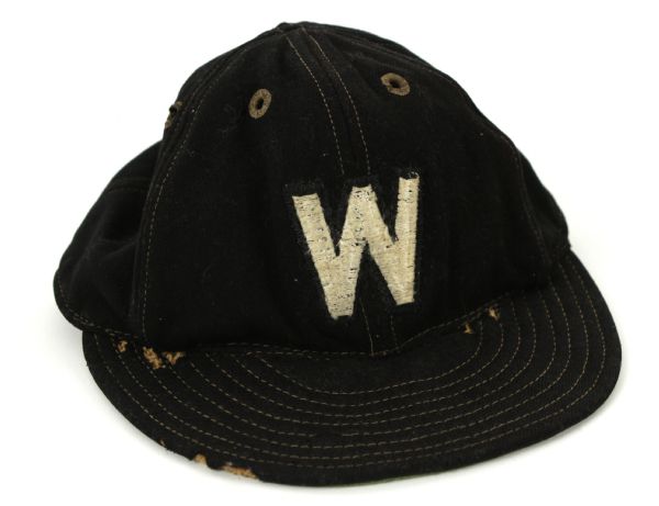 1942-45 Alex Carrasquel Washington Senators Game Worn Cap (MEARS LOA) “Possibly Worn by Walter Johnson as Coach”