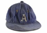 1940 Buddy Hancken Philadelphia Athletics Game Worn Cap – Played One MLB Game (MEARS LOA)