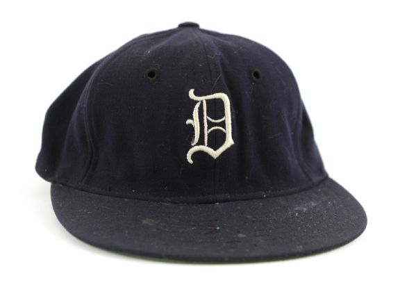 1958 Detroit Tigers Unidentified Game Worn Cap (MEARS LOA)