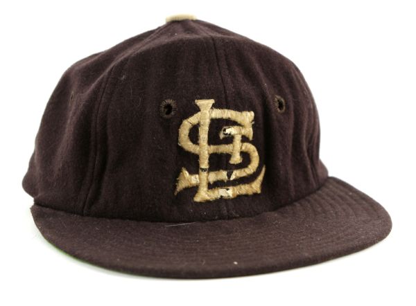 1952-53 St. Louis Browns Home #24 Game Worn Cap – Rare Two Year Style (MEARS LOA)