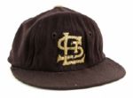 1952-53 St. Louis Browns Home #24 Game Worn Cap – Rare Two Year Style (MEARS LOA)