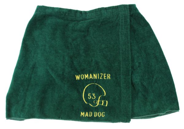 1982-85 Mike Mad Dog Douglass Green Bay Packers Shower Towel & #41 Practice Shorts (Scott Waters LOA)