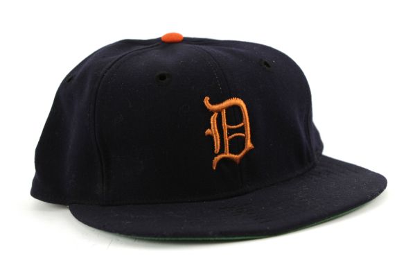 1954-56 Detroit Tigers Unidentified Game Worn Cap (MEARS LOA)