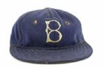 1935 Babe Phelps “Fishbone B” Brooklyn Dodgers Chain Stitched Game Worn Cap (MEARS LOA) Only Known Example of This Style