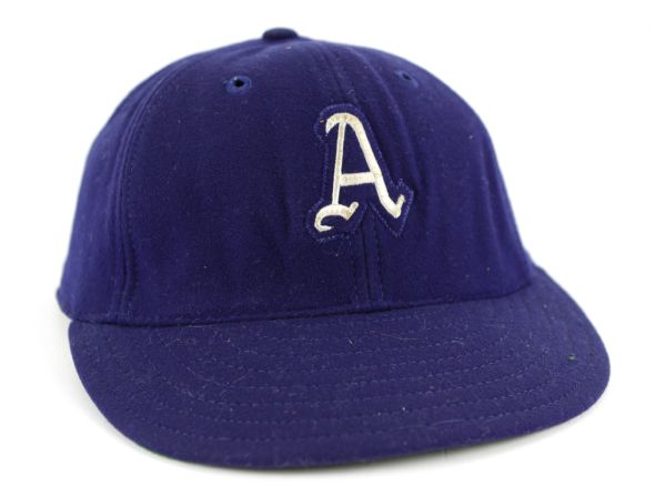1946-52 Hank Majeski Philadelphia Athletics Game Worn Cap with Rare Batting Helmet Insert (MEARS LOA)