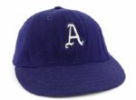 1946-52 Hank Majeski Philadelphia Athletics Game Worn Cap with Rare Batting Helmet Insert (MEARS LOA)