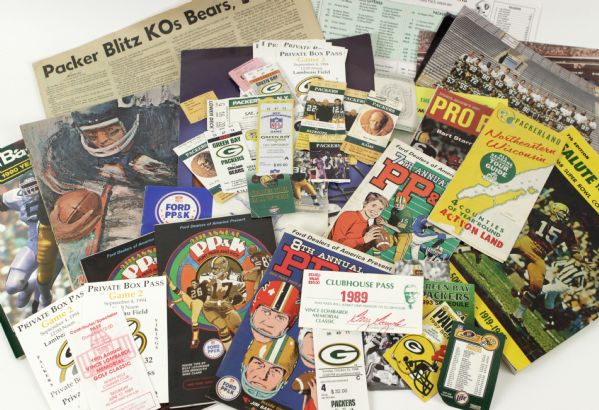 1960-2000 circa Massive 500 Piece+ Green Bay Packers Periodical & Ephemera Collection