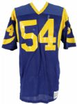 1984 Mike Wilcher #54 Los Angeles Rams Game Worn Home Jersey w/Repairs (MEARS LOA)