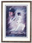 1993 Paul Molitor Toronto Blue Jays Milwaukee Brewers Signed Andrew Goralski 25" x 34 1/2" Art Display 209/400