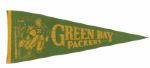 1940s Circa Green Bay Packers Full Size Pennant 