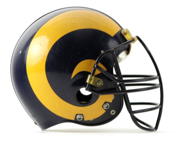 1984-86 Gary Jeter Los Angeles Rams Game Worn Helmet - MEARS LOA 