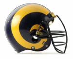 1984-86 Gary Jeter Los Angeles Rams Game Worn Helmet - MEARS LOA 