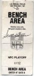 1990s Green Bay Packers Lambeau Field Playoff Game Sideline Pass
