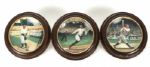 1992-93 Lou Gehrig Babe Ruth & Ty Cobb Plate - Lot of 3