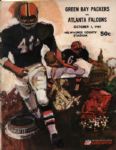 1967 Green Bay Packers Atlanta Falcons Game Program with Autographed Insert (JSA)