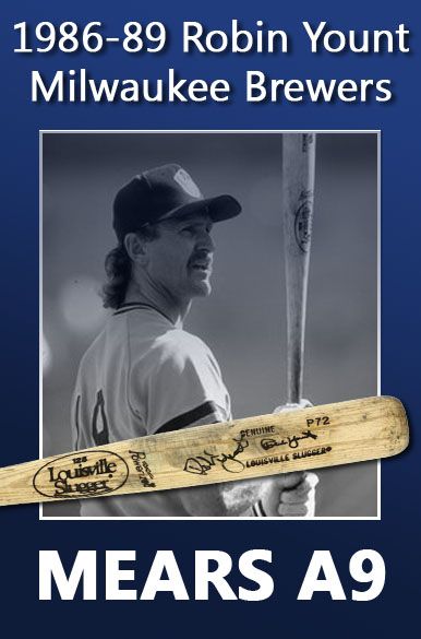 1986-89 Robin Yount Milwaukee Brewers Louisville Slugger Professional Model Game Used Autographed Bat (MEARS A9)